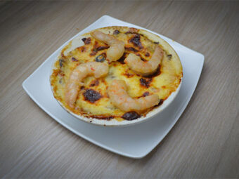 Lasagna Camarón BBQ